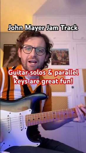Perfect guitar solos in PARALLEL keys with our sweet John Mayer style backing track