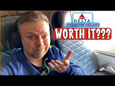 Delta's PREMIUM ECONOMY - WORTH IT? Honest Review of this mix of Business Class and Economy Service