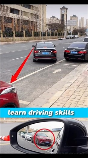 Learn driving parking 🅿️ skills 🎿 #reverse #car #park #automobile #fahren #auto