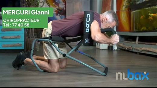 🌟 NOUVEL ARRIVAGE CHEZ VOTRE CHIROPRACTEUR 🌟 Le Nubax Trio est enfin disponible au cabinet du Dr Gianni Mercuri 🌀 Après une longue journée de travail, une séance de sport intense ou simplement pour relâcher les tensions accumulées… le Nubax Trio vous aide à : ✅ Soulager les douleurs lombaires et dorsales ✅ Décompresser et étirer naturellement la colonne vertébrale ✅ Améliorer la posture et la mobilité ✅ Favoriser la récupération et la détente 👉 Tarif : 55 000 F 📍 Disponible dès maintenant a