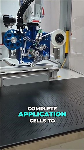 Automated Application of Adhesive Tapes | GLAUB #automation