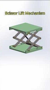 How a Scissor Lift Mechanism Works ⚙️