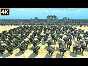 FORTRESS UNDER SIEGE! T-45 SHOTGUN & BULL TANK vs. 4.5M PYRAMID HEAD & KHORNE !! UEBS 2