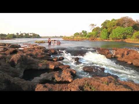 Girls Defy Death at Devil's Pool, Victoria Falls