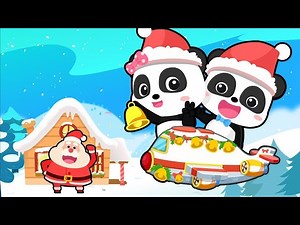 Christmas Flight to Santa Claus's Home | Gingerbread House | Xmas Gift | Christmas Songs | BabyBus - Videos For Kids
