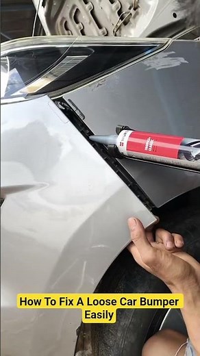 How To Fix A Loose Car Bumper Easily