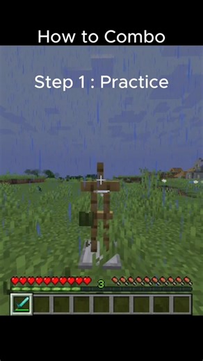 Why you cant Combo (And How to fix it) #minecraftshorts #minecraft #comboes #pvp