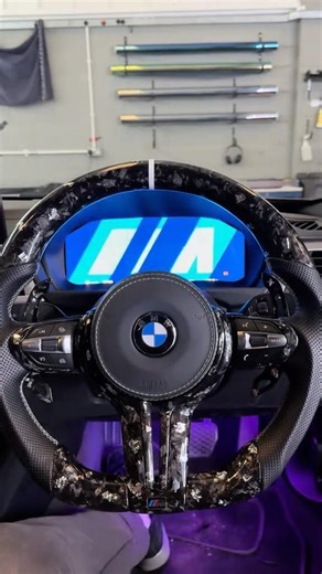 BMW Virtual Cockpit & Steering Wheel 😮‍💨 #cartok #bmw #digitaldashboard