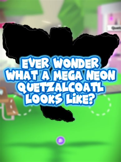 Ever wonder what a Mega Neon Quetzalcoatl looks like?🤔 #roblox #adoptme #meganeon #quetzalcoatl #neonpet