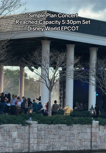 Simple Plan Concert at EPCOT: A Full Capacity Experience