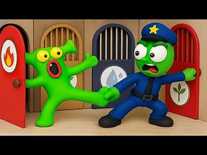 Oh No! Police Pea Pea and an Alien Criminal Are Trapped Inside the Four Element Hotel!