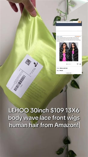 LEHOO 30inch $109 13X6 body wave lace front wigs human hair from Amazon! Install in part 2! @LEHOO_HAIR #fypシ゚viral #wig #promo #wiginfluencer