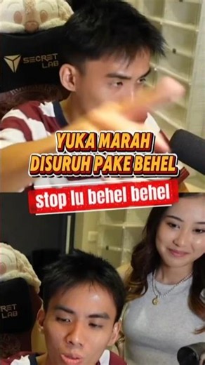 Yuka MARAH disuruh pake behel. stop lu behel behel #marapthon #yukatheo #yb