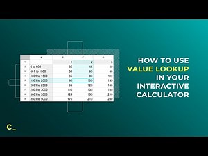 How to use Value Lookup in your interactive calculator