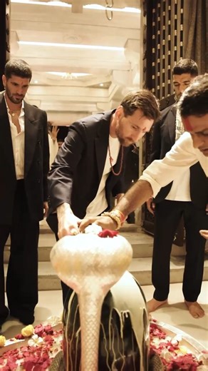 Pinkvilla on Instagram: "When football meets faith. At Vantara, Messi experiences India first-hand-enthralled by its rituals, wisdom, and living culture"