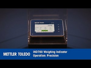 IND700 Indicator - Operation: Precision