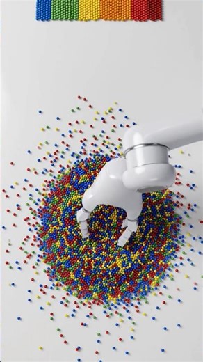 Satisfying small colour balls Sorting #shorts