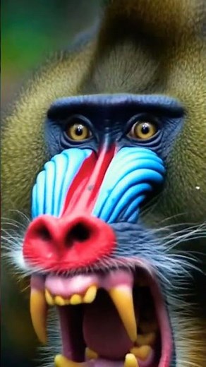Mandrill vs Leopard – Unexpected Jungle Showdown! #Wildlife #Mandrill #Leopard