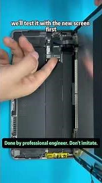 How to repair damaged iPad screen due to water damage.