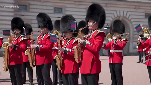 Band of the Irish Guards send musical good luck to Eurovision contenders Remember Monday