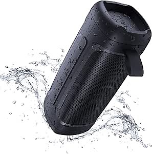 DOSS Bluetooth Speakers, Portable Wireless Bluetooth Speaker with 360° 24W Powerful Sound, Rich Bass, IPX6 Waterproof, Wireless Stereo Pairing, 20H Playtime, Waterproof Speaker for Outdoor and Travel