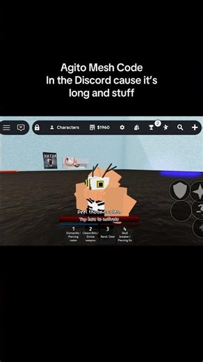 JJS Mesh Id Code For Agito Sukuna / Meguna Moveset #jjs #roblox #jujutsushenanigans #sukuna