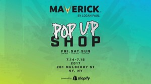 50K views · 1.5K reactions | New York we're coming! Our first EVER Pop-up shop will be this weekend at 201 Mulberry St, New York, New York. The Maverick himself @LoganPaul will be making appearances, so come take pics, enjoy the experience, grab your merch and support the movement! 〽️ #BeAMaverick | Logan Paul | Facebook