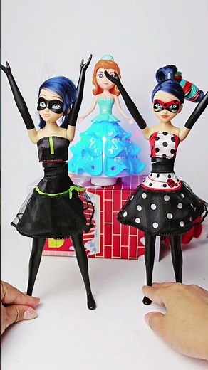 miraculous Marinette transformation dress #doll #shorts #fun #unboxing #satisfying #miraculous