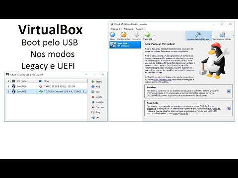 VirtualBox Boot USB via Legacy e UEFI