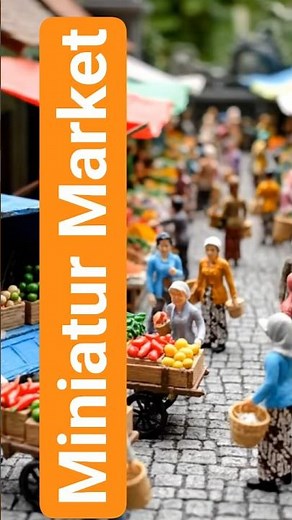 WOW! MINIATURE Indonesian Market Looks More REAL Than The ACTUAL One 😱 | Unbelievable Detail!