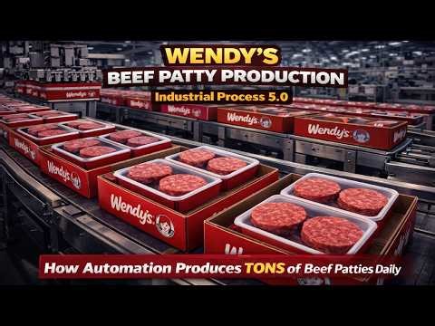 How Wendy’s Beef Patties Are Made at Industrial Scale | Industrial Process 5.0