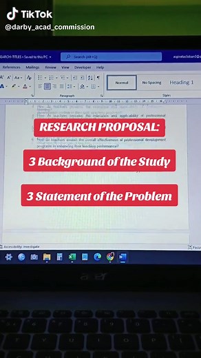 Research Proposal: Understanding the Background and Problems