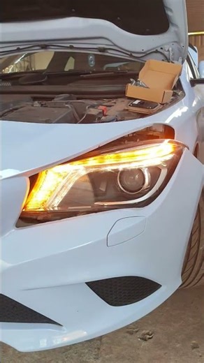 Mercedes CLA Headlight/Ballast Replacement Guide (HID/LED) #automobile #mechanic #ytshorts #shorts