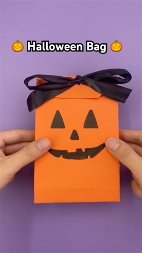 Halloween Candy Bag 🎃 #diy #craft #halloween #handmade #giftideas