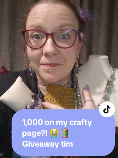 I’ve hit 1,000 followers on my crafty page and I’m so grateful for every single one of you 💜 To celebrate, I’m giving away a bundle of things I’ve made here on TikTok — proper handmade, Use It or Lose It, slightly chaotic creations 😅✨ Crochet, macramé, clay… a little mix of crafty goodness 🧶🪢🍄 To enter: 💜 Follow the page 💜 Like this video 💜 Comment your favourite craft I’ve done and tag a friend I’ll draw the winner next week and announce it here 👀 Thank you for encouraging me to keep m