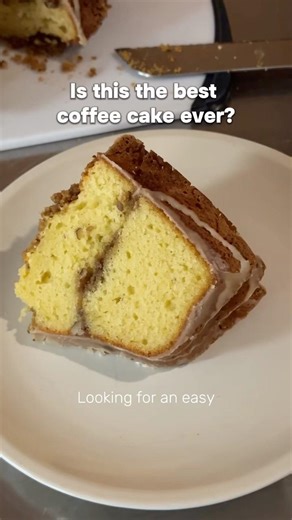 Is this the best coffee cake ever? 👀 #coffeecake #inagarten #easydessert