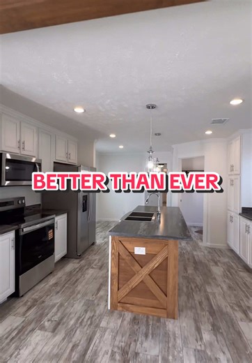 The PIP is back😍 and better than ever!! #singlewidemakeover #singlewidetrailer #manufacturedhomes #mobilehomes #bossiercity #mobilehometour