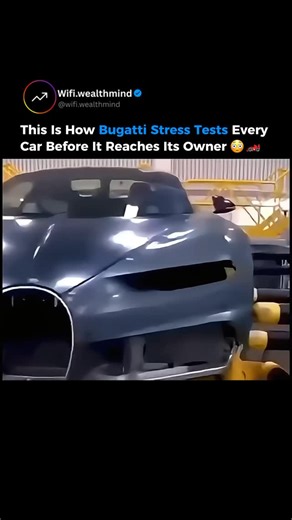 MOTIVATION | BUSINESS | DISCIPLINE on Instagram: "Before a Bugatti ever hits the road, it goes through some serious testing. 🏎️⚡ Each Chiron is put on hydraulic rigs that simulate extreme cornering, hard braking, and road impacts. The chassis is flexed, twisted, and compressed thousands of times to make sure every part can handle the pressure, even at speeds over 250 mph. These tests replicate years of driving in just a few hours, helping engineers perfect the balance between speed, comfort, an