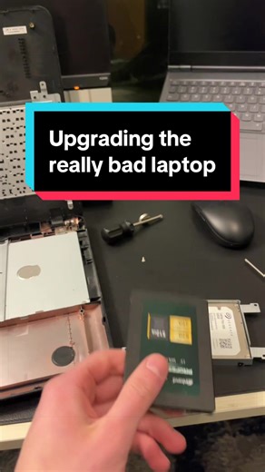 Upgrading to an SSD on a really really bad laptop #tech #laptop #upgrade #yaptech