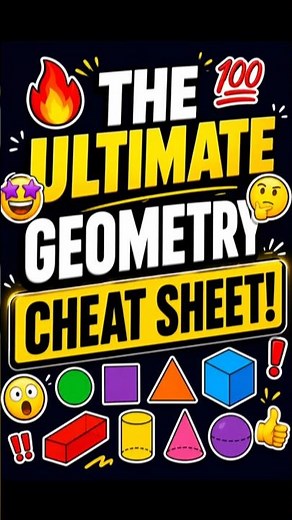 Every Polygon And 2D&3D Shape Explained in One Simple Guide! #mathtricks #geometry #polygon