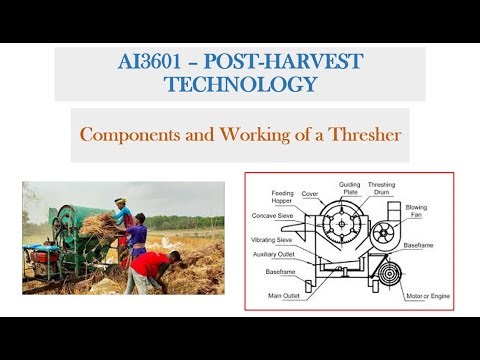 Components and Working of a Thresher #farming #agriculturalengineering #agriculture #farm #market