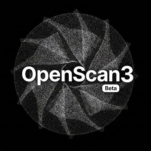 OpenScan3 Beta - 2–3× faster captures (0.7s per image with IMX519)- 64MP Arducam Hawkeye support- On-device focus stacking- QR code WiFi setup -Setup wizard with blackshield, Mini v2 & Midi presets- Live photogrammetry feature preview --> https://t.co/D9dLEzaONv