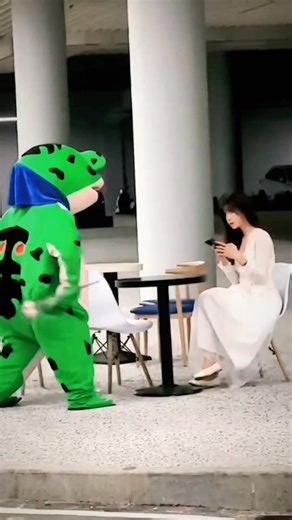 Pepe the Frog Costume: Korean Girl and Boy in Memorable Frog Attire