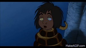 Kaa and Mowgli's 1st encounter HD on Make a GIF