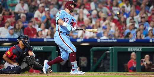 Phillies slugger Kyle Schwarber makes history, crushes 4 home runs in win vs. Braves