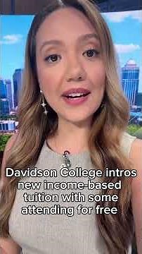 Davidson College intros new income-based tuition with some attending for free