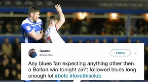 Blues fans react to defeat against Bolton