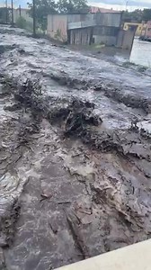Dangerous flooding seen from a bridge in Miami, Arizona includes debris from the Telegraph Fire burn scar. A flash flood emergency was issued for the area earlier today. Video credit: Lupita Martinez | KGUN 9