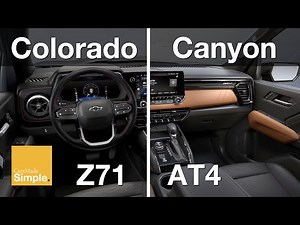 2023 Colorado Z71 vs Canyon AT4 Interior | One Better than the Other?