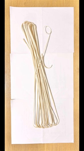 手延べそうめん 自分で作ってみた・・ けど うどんサイズになっちゃった